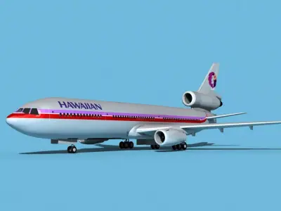 McDonnell Douglas MD-11 Hawaiian 3D model