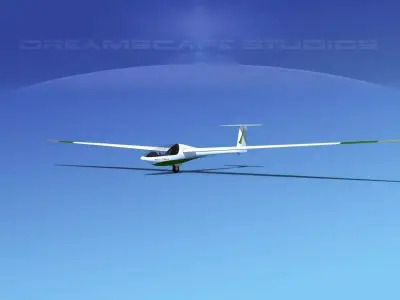Glaser Dirks DG200 15Mtr Sailplane V06 3D model