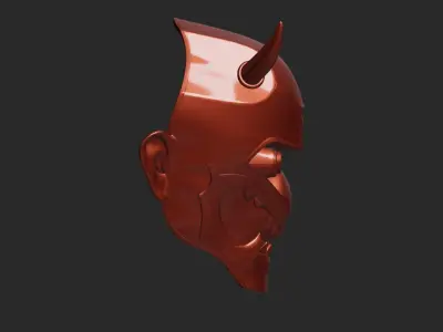 Strange Demon Mask 3D print model