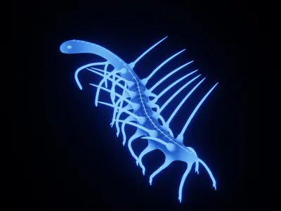 Hallucigenia Free low-poly 3D model