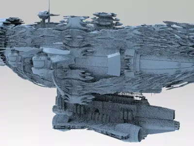 Gilgamesh airship 1 3D model