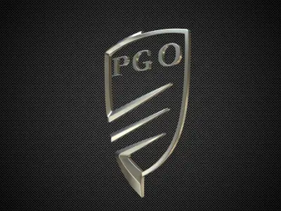 pgo logo 3D model
