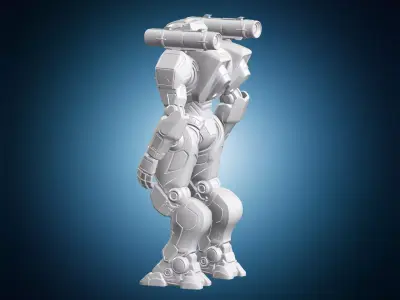 Tau Crisis Battlesuit Figurine 3D Print Model 3D print model