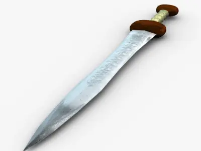Gladius roman sword Low-poly 3D model