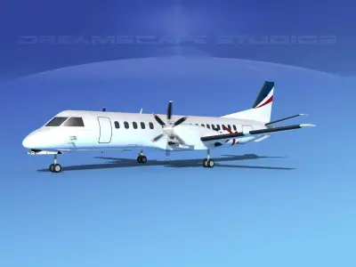 SAAB 2000 Rex Regional Express 3D model