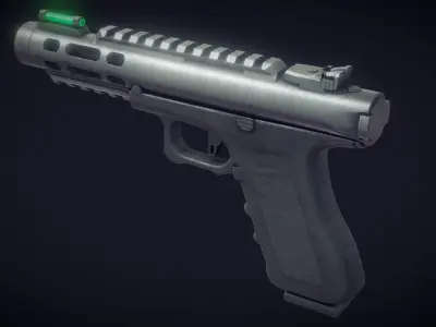 Glock Ruger Hybrid Free low-poly 3D model