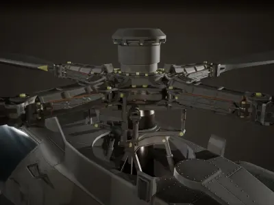 Apache AH-64D Longbow - Game Ready Low-poly 3D model