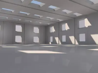 Modern Warehouse 3D model purchase