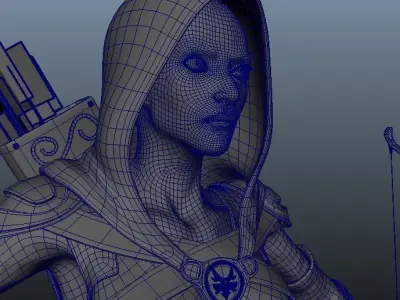 Rogue Assassin Archer 3D model