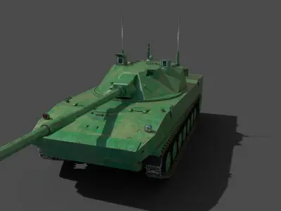 Sprut SD Light Tank Free low-poly 3D model
