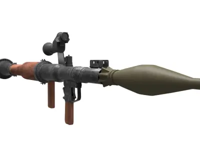 RPG-7 optical sight Low-poly 3D model