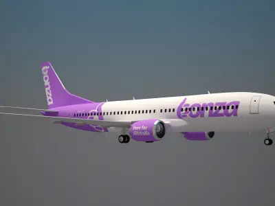 Bonza Air Boeing 737 Max 8 3D model