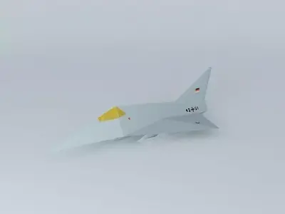 MBB Lampyridae german stealth fighter 3D model