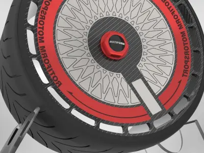 Custom Drift Wheels 3d model 3D model