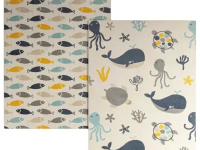 KIDS RUG Fabius Multicolor Lytte Benuta 3D model