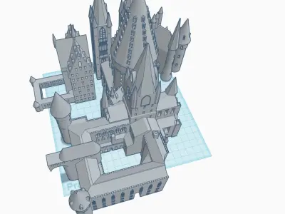Hogwarts harry potter castle 3D print model