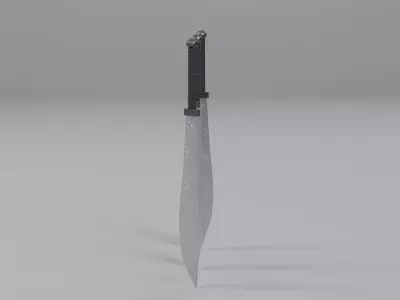 Chinese Dao Sword - Traditional Martial Arts Weapon 02 Low-poly 3D model
