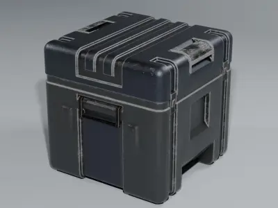 Sci-Fi Industrial Military Crates  3D model