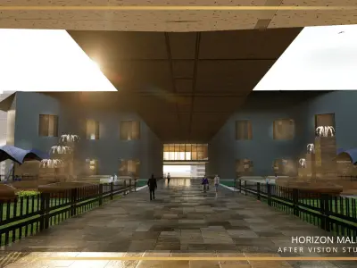 Shopping mall Low Poly Low-poly 3D model