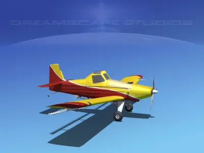 EMB-202 Crop Duster v05 3D model
