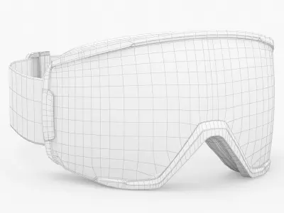 Smith ChromaPop Everyday Green Ski Goggle 3D model purchase