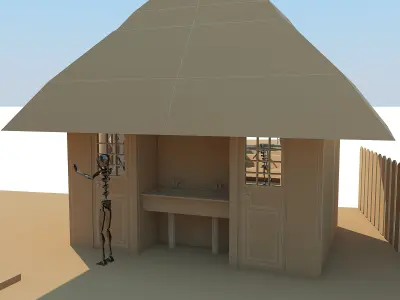 Bungalow Restaurant 3D model