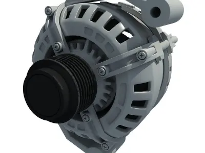 Detailed Alternator 2 3D model