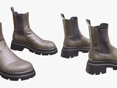 Boots 59 - All MH Bodies and UE5 Skeletons - Rigged Low-poly 3D model