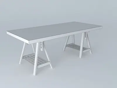 Work table Free 3D model