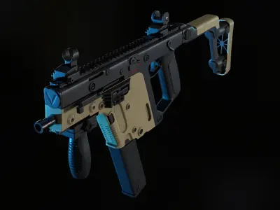 KRISS Vector SMG Low-poly 3D model