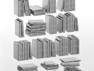Books collect Free 3D model