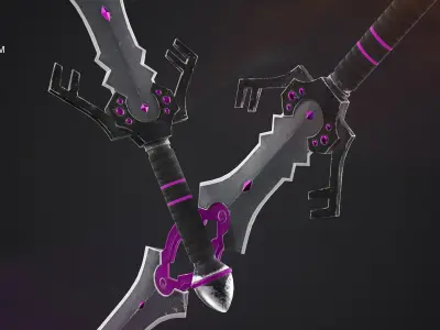 Blades Low-poly 3D model