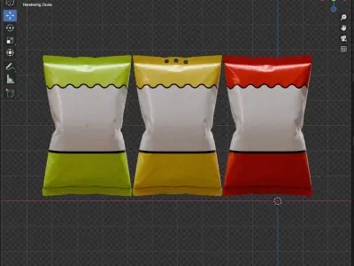 Rice Packaging 3D model