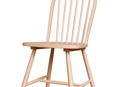 wood chair Free 3D model
