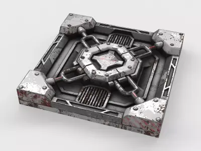 panel sci-fi 06 3D model