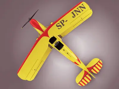 Bucker Bu131 Jungmann  Tatra T-131 3D model