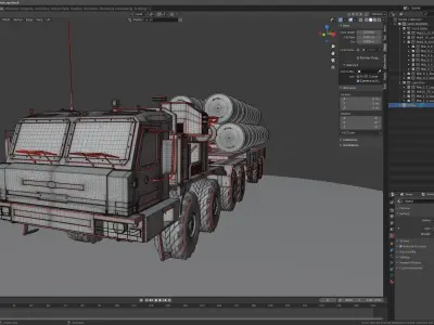 Baz 6909 S400 Launcher 3D model