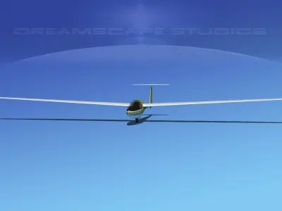 DG-400 17-Metre Motorglider V12 3D model