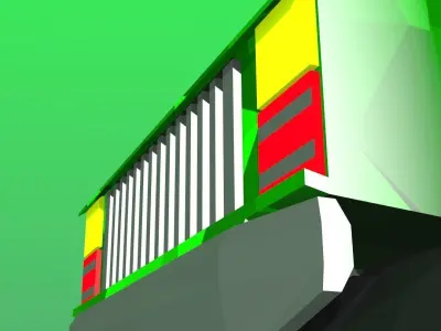 Jungle JEEP Free low-poly 3D model