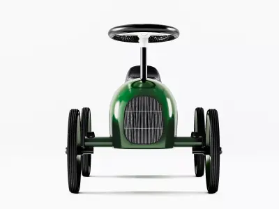 Vintage Racing Pedal Car Model 3D model