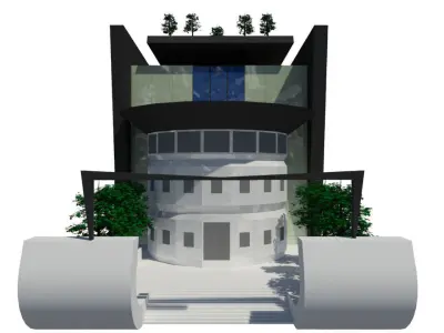 Secondary school Free 3D model