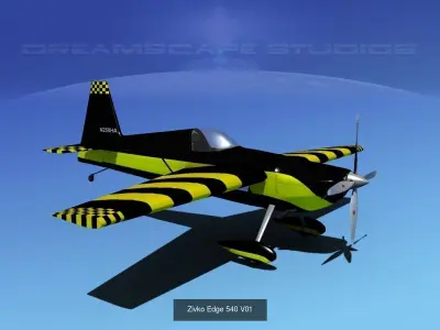 15 Zivko Edge Aerobatic Aircraft 3D Model Collection