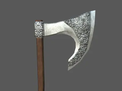 WEAPONS wooden shield Low-poly 3D model