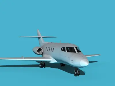 British Aerospace 125 Dominie V00 3D model