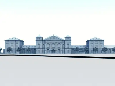 Railway station 1910 - Bratislava Slovakia exterior interior 3D model