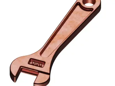 Kids Wrench Toy 3D model