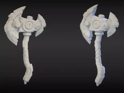 Stylized Axe 11 3D model