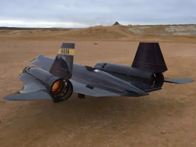 SR-71 Spyplane in 3ds and obj formats 3D model
