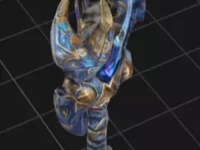 warcraft style warglaive 3D model