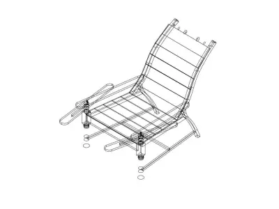 KERALA OUTDOOR CHAIR 3D model